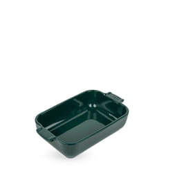 Appolia Plat four céramique individuel rectangle vert forêt 22 cm