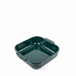 Appolia Plat four céramique carré vert forêt 28 cm - 11in