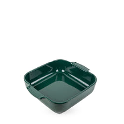 Appolia Plat four céramique carré vert forêt 28 cm - 11in