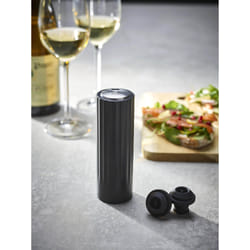 Preserve Electric Pompe à Vide Electrique pour le Vin 100% automatique en ABS, noire, 14 cm - 5,5 in