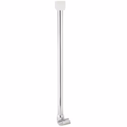Support de barre de douche d’angle pour barres universelle 59500 a 59501 à rideau de douche couleur : chrome hauteur : 55 cm  ...