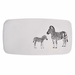 RIDDER Zebra, Tapis de bain anti-dérapant, Adultes, Noir, Blanc, Caoutchouc, Lavage en machine, 30 °C