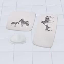 RIDDER Zebra Tapis de bain anti-dérapant Noir, Blanc