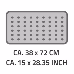 RIDDER Tapis de bain Helgoland 38x72 cm Blanc et bleu