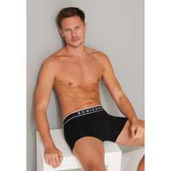 SCHIESSER 173983-000-007 Sous-vêtement Short Boxer Noir