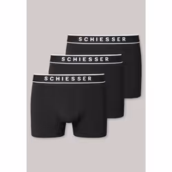 SCHIESSER 173983-000-007 Sous-vêtement Short Boxer Noir