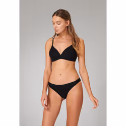 SCHIESSER 174293-000-034, Thong, Thong, Femelle, Noir, EUE, Monochromatique