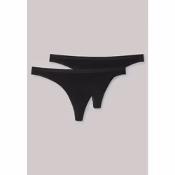 SCHIESSER 174293-000-034 Sous-vêtement Thong Noir
