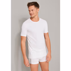 SCHIESSER 174997-100-005, Maillot de corps, Blanc, EUE, 2 pièce(s), Mâle, Manche courte