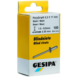 Rivet aveugle PolyGrip® tige de rivet d x l 4 x 10 mm - 1464831 - Gesipa