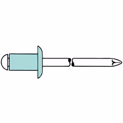 Caractéristiques :Rivets aveugles GesipaLe rivet aveugle se compose de deux parties : le rivet creux et le mandrin.Le rivet c ...