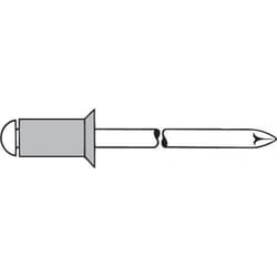 Rivet aveugle en alu standard Tête fraisée 4x6mm Gesipa (Par 500)