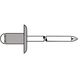 Gesipa - Rivet pop tige de rivet d x l 5 x 12 mm K14 aluminium / acier 250 un.