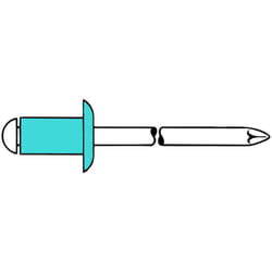Rivet pop tige de rivet d x l 5 x 14 mm acier inoxydable 500 un. Gesipa 500 pièces
