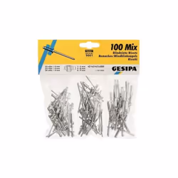 enquête Gesipa 1433667 Contenu: 100 parties description Assortiment de rivets aveugles (100 pièces) contenu 100 rivets aveugl ...