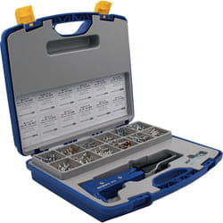 Assortiment de rivets pop Nietbox 942 pièces ntx et rivets pop aluminium/acier, cuivr dans un coffret en tôle d'acier