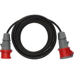Brennenstuhl 4007123005796 multiprise 10 m 1 sortie(s) CA Extérieure Noir, Rouge