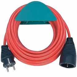 Rallonge électrique Brennenstuhl, 10m, 1VDE, 3x1,5, rouge