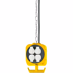 Brennenstuhl 1151760, 5 m, Plastique, Noir, Blanc, Jaune, 2 sortie(s) CA, 230 V, 16 A