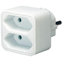 Brennenstuhl 1508030 adaptateur prise d'alimentation Blanc
