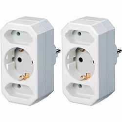 Brennenstuhl BRENN-1508050, Type C (Europlug), Blanc, CE
