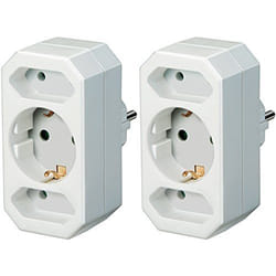 Brennenstuhl BRENN-1508050 adaptateur prise d'alimentation Type C (Europlug) Blanc