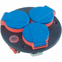 Brennenstuhl 1081090, Noir, Bleu, Rouge, 3 sortie(s) CA, 230 V, 16 A