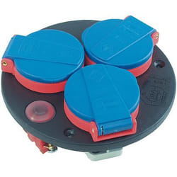 Brennenstuhl 1081090 multiprise 3 sortie(s) CA Noir, Bleu, Rouge