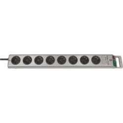 Brennenstuhl Super-Solid Line Argent 8 sortie(s) CA 2,5 m