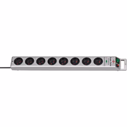 Brennenstuhl 1153344318, 8 sortie(s) CA, Type E, 230 V, 16 A, Type E, Argent