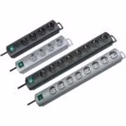 Brennenstuhl BN-PROFF120, 2 m, Plastique, Argent, 10 sortie(s) CA, 230 V, 50 - 60 Hz