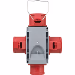 Brennenstuhl 1081640 adaptateur prise d'alimentation Gris, Rouge