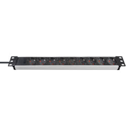 Brennenstuhl 1390007009 multiprise 2 m 9 sortie(s) CA Aluminium, Noir