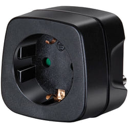 Brennenstuhl 1508460 adaptateur de puissance & onduleur Intérieure Noir