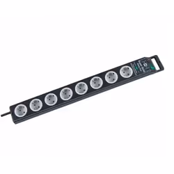 Brennenstuhl 1153380318, 9 sortie(s) CA, 16 A, Noir, Gris, 2,5 m