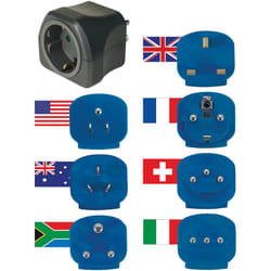 Brennenstuhl 1508160 adaptateur prise d'alimentation Type C (Europlug) Universel Noir