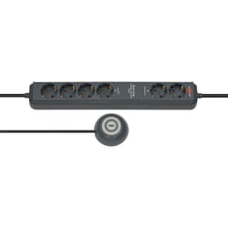 Brennenstuhl Eco-Line Comfort Switch multiprise 2 m 6 sortie(s) CA Anthracite