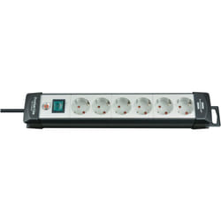Brennenstuhl - Premium-Line Gris Clair/ Noir Multi-Base (4 douilles et 1,8 m) 1951540100