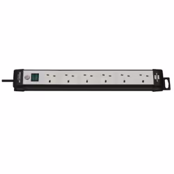 Brennenstuhl 1951563100, 3 m, Intérieure, IP20, Noir, Gris, 6 sortie(s) CA, 90 mm