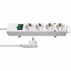 Brennenstuhl 1153120100, 2 m, Intérieure, Blanc, 4 sortie(s) CA, 320 mm, Blanc