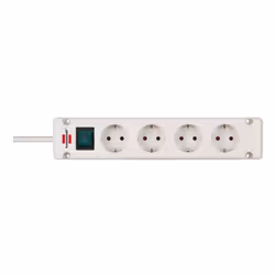 Brennenstuhl 1150650124, 1,5 m, Intérieure, Courbe, IP20, Blanc, 4 sortie(s) CA