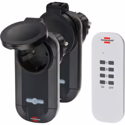 Brennenstuhl 1507030, 433,92 MHz, 25 m, Noir, IP44, 50 mm, 85 mm
