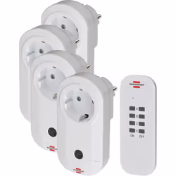 Brennenstuhl Ensemble de commutateurs radio RC CE1 4001 4 pcs Brennenstuhl