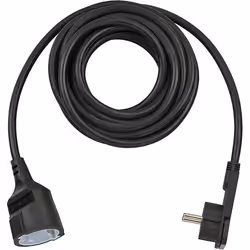 Brennenstuhl H05VV-F3G1.5, 5 m, Intérieure, Type F (CEE 7/4), IP20, Noir, Plastique