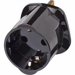 Brennenstuhl 1508533010, Type G (Royaume-Uni), 250 V, 13 A, Noir, Mâle/Femelle, Ampoule