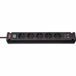 Brennenstuhl Bremounta, 3 m, Intérieure, Type F, Type F (CEE 7/4), IP20, Noir