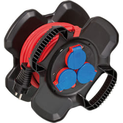 Brennenstuhl 1169717100 multiprise 10 m 3 sortie(s) CA Extérieure Noir, Rouge