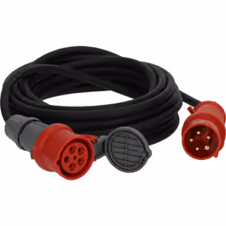 Brennenstuhl 1169370100 multiprise 10 m Extérieure Noir, Rouge