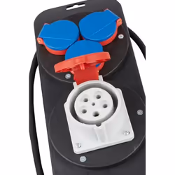 Brennenstuhl 1151600010 unité de distribution d'énergie 4 sortie(s) CA Noir, Bleu, Rouge