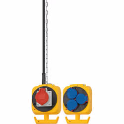 Brennenstuhl 1151960010, Triphasé, Néoprène, Plastique, Noir, Bleu, Rouge, Jaune, 4 sortie(s) CA, 5 m, 230/400 V